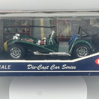 Kyosho 1/18 Die-Cast Car Series Caterham Super Seven Yellow Line 7020GY New Rare - Image 1 of 4