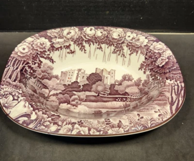 Wood and Sons Castles Vegetable Serving Bowl Enoch Wood 8" Purple Plum - Image 1 of 4