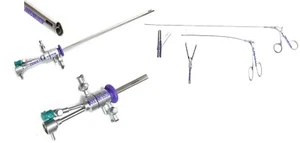 Funda operativa para histeroscopia de 2,9 mm para endoscopio de 2,9 m 5 fr tijera cocodrilo 3 piezas - Imagen 1 de 9