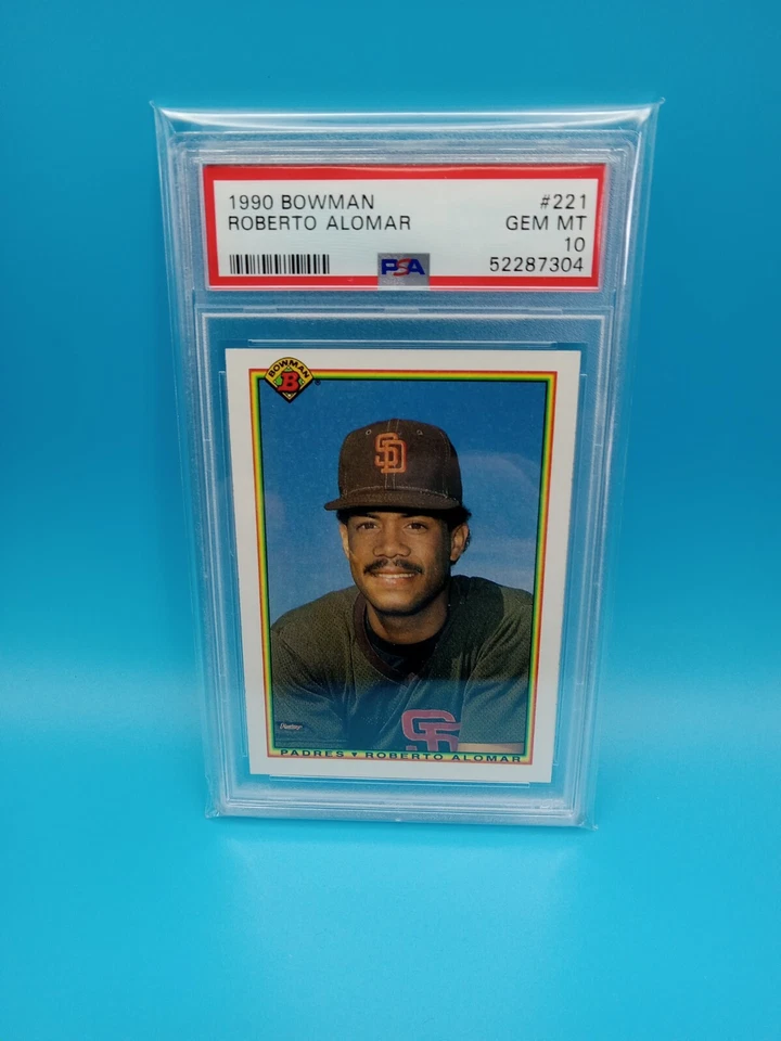 1990 Bowman #221 Roberto Alomar PSA 10 GEM MINT - Image 1 of 1