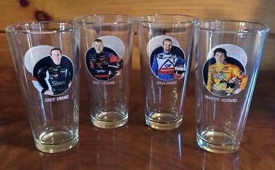 Set of 4 Coke NASCAR Racing Family 18 oz. Glass Tumblers - Image 1 of 3