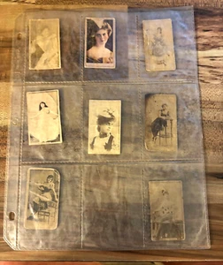 8 carte sigarette attrici caporali dolci diverse ante 1900 - Foto 1 di 7