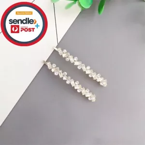 Shiny Crystal Rhinestone Bridal Bridesmaid Hair Bobby Pins Slides Clips AU stock - Picture 1 of 3