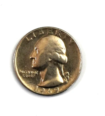 1969 D Quarter Missing Claw Error, Double Die, Partly Filled D RPM Strike Error - Image 1 of 4