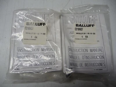 Balluff #C21BN37, conector hembra, 2 cada uno, bolsas nuevas selladas Foto 1 de 2