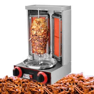 Shawarma Doner Kebab Machine LPG Gas Rotating Rotisserie Oven Automatic Grill HQ - Picture 1 of 12