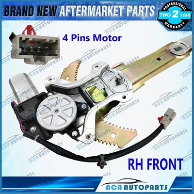 Front Right RH Window Regulator W/ Motor 4 Pins for Honda CR-V CRV RD 1997-2001 - image 1 of 2