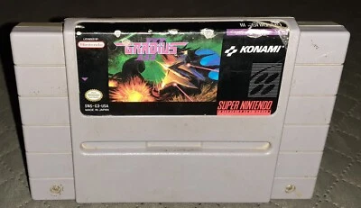 Gradius III 3 (SNES, 1991) Super Nintendo Authentic Cartridge Only - Image 1 of 3