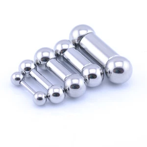 Heavy Gauge Bar Straight Barbell Tongue Ear Nipple Genital Stainless Steel  - Picture 1 of 3