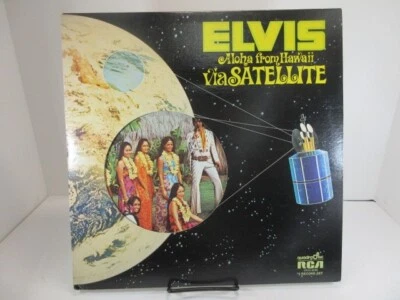 Elvis Presley Aloha From Hawaii Via Satell 2xLP Records Ultrasonic Clean Quad NM - Image 1 of 4