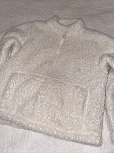 Gap  Kids Sherpa pullover in White size M 8 - Picture 1 of 7