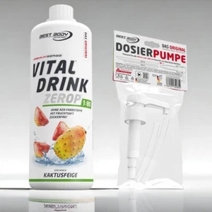Best Body Nutrition Low Carb Vital Drink Sirup Kaktus Feige + Dosierpumpe - Bild 1 von 3