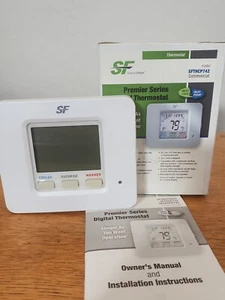 SF Start To Finish Premier Series Digital Thermostat 4 Heat 2 Cool Heat Pump - Picture 1 of 7