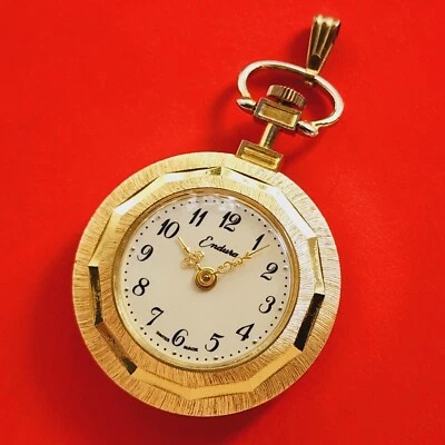 Reloj Bolsillo Endura Collar Colgante Raro Mecánico De Colección Para Reparación Foto 1 de 4