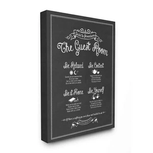 Stupell Industries The Guest Room Guide Canvas Wall Art, 30x40, Design by Art... - Picture 1 of 7