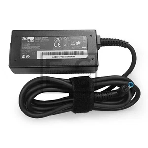 HP HQ-TRE 71025 CHARGER PSU 19.5V 2.31A 45W BLUE PIN + POWER CHORD - Zdjęcie 1 z 6