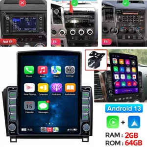 2+64GB Carplay For Toyota Tundra Sequoia Car Stereo Radio GPS Navi WIFI RDS SWC - Imagen 1 de 8