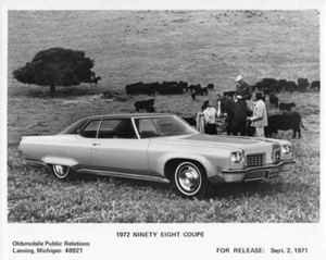 1972 Oldsmobile Ninety Eight Coupe Press Photo 0188 - Picture 1 of 1