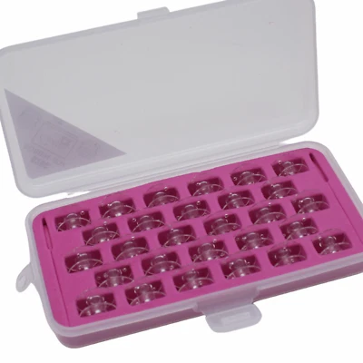 28 Genuine Janome Bobbins #102261103 with Storage Case for All Janome Models - Image 1 of 4
