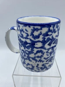 Vintage Royal Majestic Stoneware Country Time Blue Coffee Mug Cup Farmhouse 8750 - Picture 1 of 12