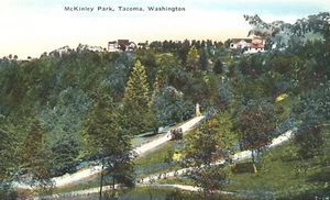 Postal de McKinley Park Tacoma Washington vista aérea PNC - Imagen 1 de 2