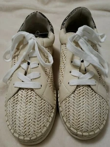 Espadrille Womens Sneaker Shelyn Target Sz 5 Casual Lace up Shoe Taupe - Picture 1 of 8