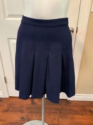 Minifalda plisada azul tinta Diane Von Furstenberg, talla 4 ¡NUEVA CON ETIQUETAS! Foto 1 de 4