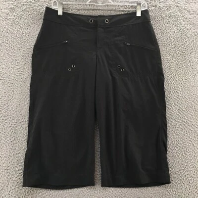 Athleta Pedal Pusher Pants Womens 4 (actual 32x17) Black Mid Rise Flat Front - Image 1 of 4