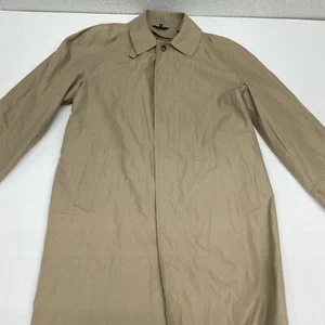 Jos. A. Abrigo Bank Trenten Para Hombre 40R Manga Larga Taupe 147" Largo Sencillo Pecho - Imagen 1 de 9