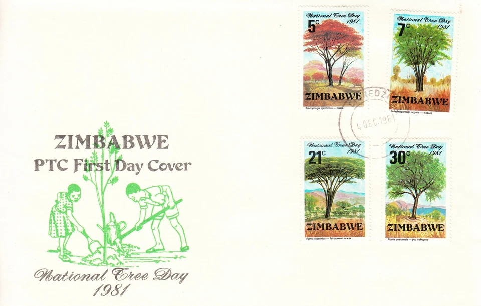 1981 Zimbabwe Tree Day First Day Cover - Image 1 of 1