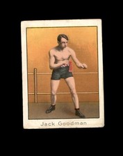 1910 T220 MECCA JACK GOODMAN CHAMPION  PRIZE FIGHTER SERIES TOBACCO CARD