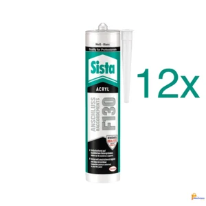 Sellador de juntas acrílico pintor Sista acrílico F130 conexión BLANCO 300 ml 12x GANCHO - Imagen 1 de 1