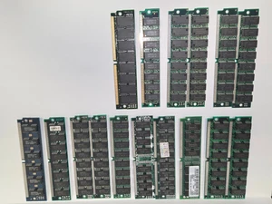 RAM Module Lot 72PIN, 60NS 70NS DRAM MN414400CSJ TMS44409DJ NPN Non-Parity - Picture 1 of 17