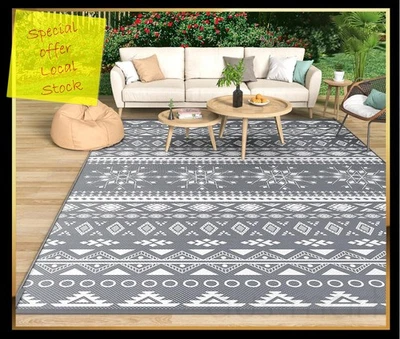 Outdoor Garden Rug | Picnic Reversible Carpet | UV / Wind Resistant | Waterproof - image 1 of 4