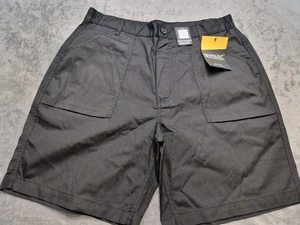 Regatta Professional Action Shorts W34 Black Water Repellent New With Tags - Picture 1 of 16