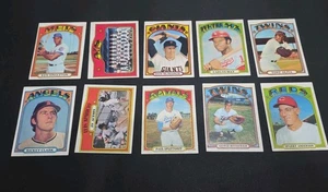 Lote de tarjetas de béisbol 1972 Topps (10) - Imagen 1 de 11