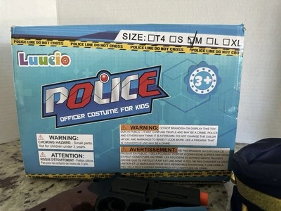 Luucio Kids Police Officer Party/Halloween Costume Medium (5-7) Accessories NIB - Image 1 of 4