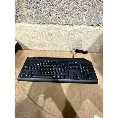 Acer SK-9620 Keyboard Black Wired PS/2 QWERTY (Standard) Compact for Desktop PC - Image 1 of 4