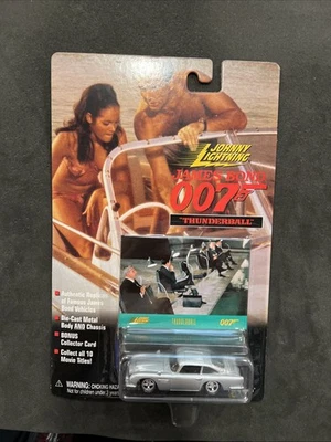 1998 Johnny Lightning James Bond 007 Thunderball (DB-5) Diecast Car Silver 1:64 - Image 1 of 2