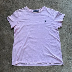 Vintage Polo Ralph Lauren Pink Women’s Short Sleeve Shirt Size Medium - Picture 1 of 3