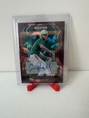 2022 Panini Prizm Draft Picks Carson Palmquist Auto Purple I’ve  #’d /12 PDP88 - Image 1 of 2