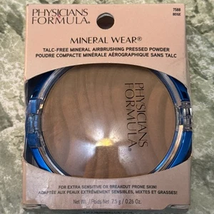 Physicians Formula MINERAL WEAR Talc Free Airbrushing Pressed Powder #7588 BEIGE - Picture 1 of 5