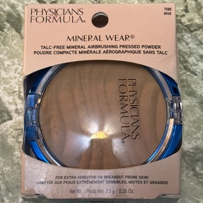 Physicians Formula MINERAL WEAR Talc Free Airbrushing Pressed Powder #7588 BEIGE - Image 1 of 4