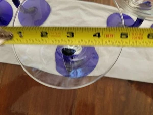5 Vintage Blue Cobalt Libbey Martine Glasses. Used, Great Shape - Bild 1 von 8