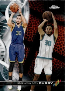 2023-24 Topps Chrome #DNA-1 Stephen Curry / Seth Curry DNA - Picture 1 of 2