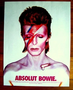 ABSOLUT BOWIE - 1997 - 8"X11" - Magazin Wodka Werbung Kunstdruck - Neuwertig - Bild 1 von 1