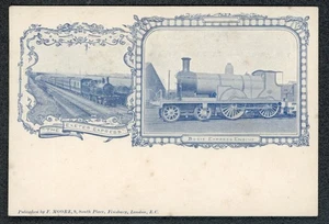 L&SWR Exeter Express F Moore Loco Publishing Intermediate Size Postcard c1900 - Picture 1 of 2