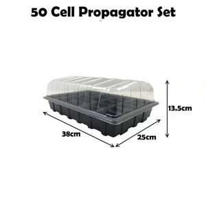 50 Cell Propagator Full Size Seed Gravel Trays With Lids Cell Pack Inserts - Picture 1 of 4
