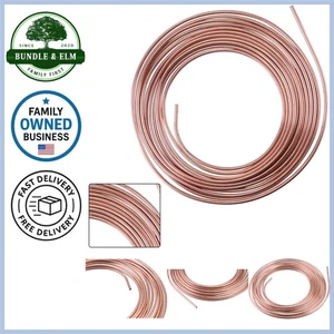 Copper Nickel Brake Line Tubing 25Ft 3/16 OD auto fuel transmission system - Picture 1 of 6
