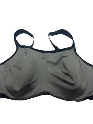NATORI 731050 YOGI CONVERTIBLE SPORTS BRA GREY/ BLACK SIZE 38D - Image 1 of 4